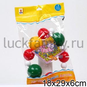 ПОДВЕСКА НА КОЛЯСКУ "БУСЫ" в кор.30шт ― Luckfamily.ru