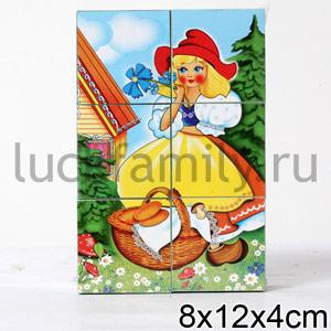 КУБИКИ  В КАРТИНКАХ 16 БАЛДА 6ШТ в полиэт.уп.32шт ― Luckfamily.ru