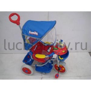 ВЕЛОСИПЕД ДЕТСКИЙ "FAMILY" 3-КОЛЕСНЫЙ С РУЧКОЙ, 2 ЦВЕТА В АССОРТ. В КОР. в кор.4шт ― Luckfamily.ru