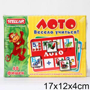 ЛОТО ВЕСЕЛО УЧИТЬСЯ в полиэт.уп.16шт ― Luckfamily.ru