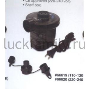 НАСОС ЭЛЕКТРИЧЕСКИЙ (220V) QUICK-FILL TM, 3 НАСАДКИ В КОР. 14*14*12СМ в кор.6шт ― Luckfamily.ru