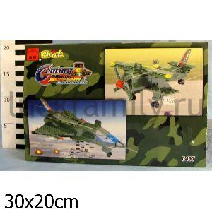 КОНСТРУКТОР ПЛАСТ. ВОЕННЫЙ САМОЛЕТ С ФИГУРКОЙ И АКСЕСС. 0497 WS5964 В КОР. 30*20СМ в кор.30шт (Р) ― Luckfamily.ru