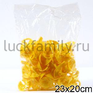РОЗЕТКА Д/НАДУВНОГО ШАРИКА УНИВЕРСАЛЬНАЯ ЖЕЛТАЯ УП-100ШТ ― Luckfamily.ru