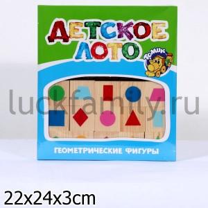 ЛОТО "ГЕОМЕТРИЧЕСКИЕ ФИГУРЫ" в кор.20шт ― Luckfamily.ru