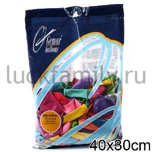 ШАРИК НАДУВНОЙ 10" ПАСТЕЛЬ АССОРТИ УП-100ШТ ― Luckfamily.ru