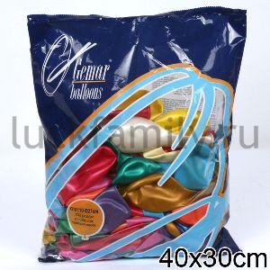 ШАРИК НАДУВНОЙ 12" МЕТАЛЛИК АССОРТИ УП-100ШТ ― Luckfamily.ru