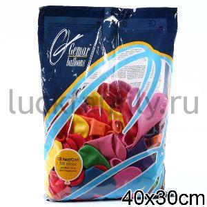 ШАРИК НАДУВНОЙ 10" СЕРДЦЕ УП-100ШТ ― Luckfamily.ru