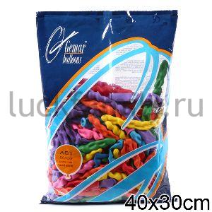 ШАРИК НАДУВНОЙ ФИГУРА СПИРАЛЬ УП-100ШТ ― Luckfamily.ru