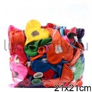ШАРИК НАДУВНОЙ 10" СЕРДЦЕ С РИС. ШЕЛК. УП-100ШТ ― Luckfamily.ru
