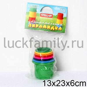 ЗАНИМАТЕЛЬНАЯ ПИРАМИДКА в уп.16шт ― Luckfamily.ru
