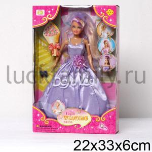 КУКЛА-НЕВЕСТА С АКСЕСС., ЦВЕТ В АССОРТ. В КОР. 22*33СМ (С) в кор.2*24шт ― Luckfamily.ru