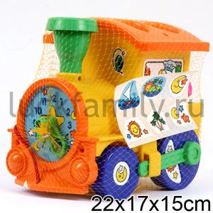 ЗАНИМАТЕЛЬНЫЙ ПАРОВОЗИК (В СЕТОЧКЕ) в кор.12шт ― Luckfamily.ru