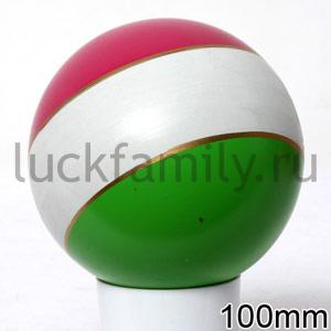 МЯЧ 100ММ ЛАКИР. (ПОЛОСА) в уп.50шт ― Luckfamily.ru