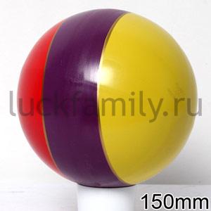 МЯЧ 150ММ ЛАКИР. (ПОЛОСА) в уп.16шт ― Luckfamily.ru
