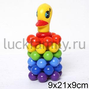 УТОЧКА МИНИ-ПИРАМИДА С ШАРИКАМИ В СЕТКЕ в уп.28шт ― Luckfamily.ru