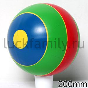 МЯЧ 200ММ (ПОЛОСА) в уп.8шт ― Luckfamily.ru