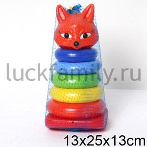 ЛИСИЧКА ПИРАМИДА-КАЧАЛКА В СЕТКЕ в уп.22шт ― Luckfamily.ru