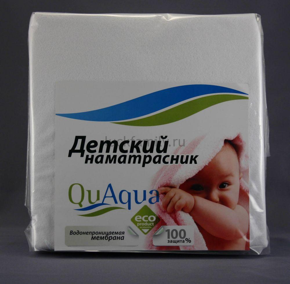 Наматрасник Qu Aqua с резинками по углам, фланель, 120х60
