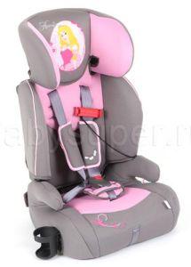 DISNEY (S), Автокресло 9-36 кг (цв. серый+розовый (Аврора)), 1-2-3 гр., Китай ― Luckfamily.ru