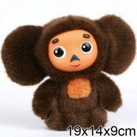  Игрушка мягкая МУЛЬТИ-ПУЛЬТИ "Чебурашка" с пласт. мордочкой, озвуч. русс.чип в пак. 14см